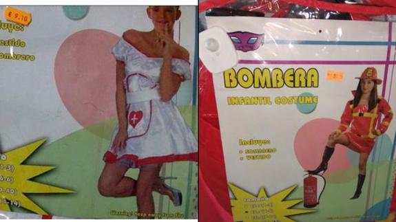 Denuncian la venta de un disfraz de 'enfermera sexy' para niñas a partir de 1 año de edad