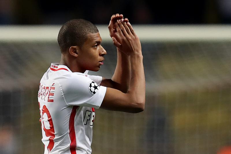 El jugador del Mónaco Kylian Mbappé. 