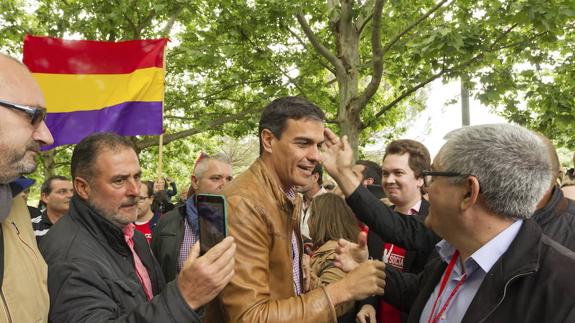 Pedro Sánchez, hoy en Mérida.