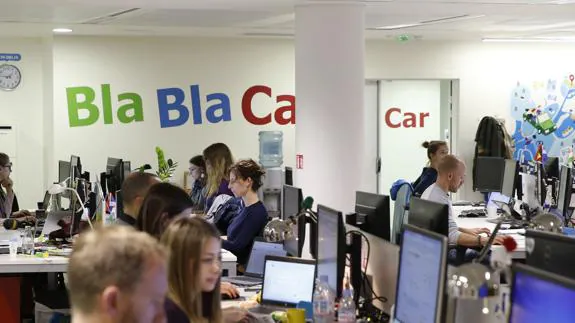 Oficinas de Blablacar en París.