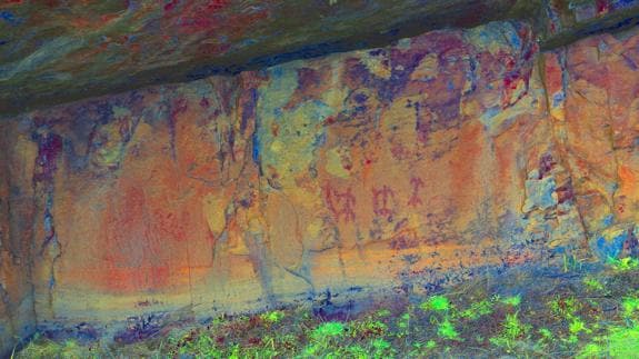 Pinturas rupestres de Castrocontrigo localizados a través de nuevas tecnologías.