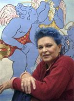 Lucía Bosé, en su Museo de los Ángeles de Turégano. / EFE