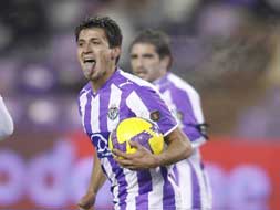 Canobbio celebra un gol de la Copa del Rey. Foto: Gabriel Villamil.