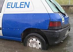El granizo y la lluvia vuelven a inundar las calles de Valladolid