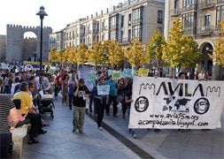 15-O, manifestación del Movimiento 15M en Ávila. /M. Martín / ICAL