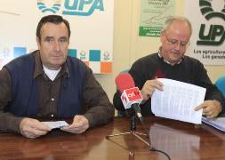 Pablo García, de Coag, y Domiciano Pastor, de UPA. / MERCHE DE LA FUENTE