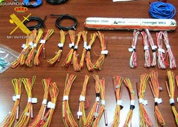 Material intervenido en los registros de la operación policical. / El Norte