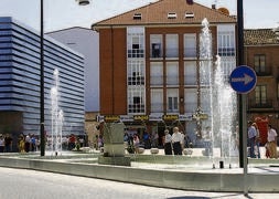 Plaza de Segovia, en el centro de Medina del Campo