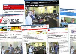 Webs de algunos de los medios internacionales que se hicieron eco del nombramiento de Ángela Bachiller./ El Norte