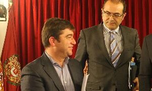 Zancada y García Galván, en la Diputación. H. SASTRE