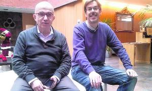 Jordi Casas y Valentín Benavides, directores corales.