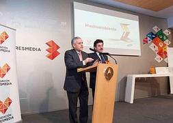 El alcalde de León, en su discurso tras recoger el premio. / J. J. P.