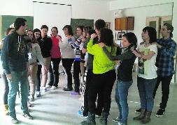 Los alumnos del actual curso, en una actividad de animación celebrada el fin de semana anterior en Carrión. / El Norte