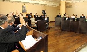 Un momento del pleno celebrado este viernes. / A. Tanarro