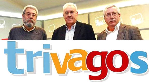 Cándido Méndez, Cayo Lara y Ignacio Fernández Toxo