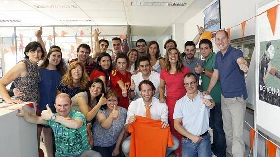 Empleados y responsables de Philips en Valladolid. 