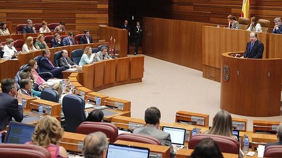 Juan Vicente Herrera durante el discurso 