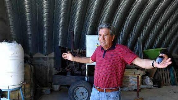 Mélida en su finca. 