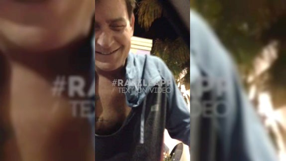 Portada del víeo en el que se muestra a Charlie Sheen borracho.