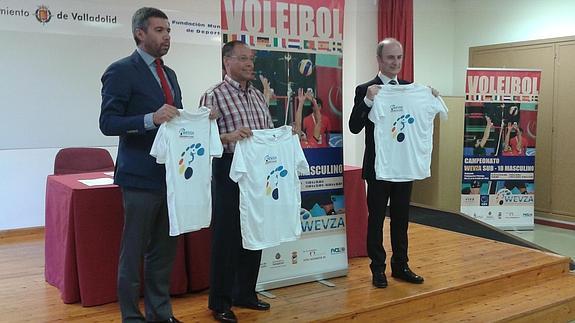 Luis Pujardes, Alfredo Blanco y Agustín Marín, en la presentación del campeonato.