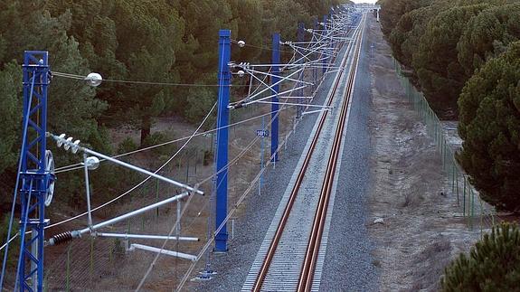 Roban 200 metros de cable y cortan otros 500 en la línea del tren convencional en el Pinar de Antequera