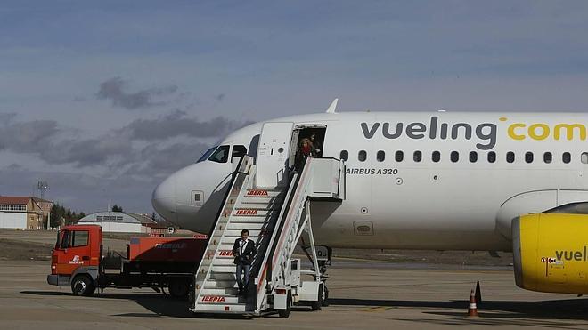 Una de las aeronaves de Vueling que cubre la ruta a Barcelona. 