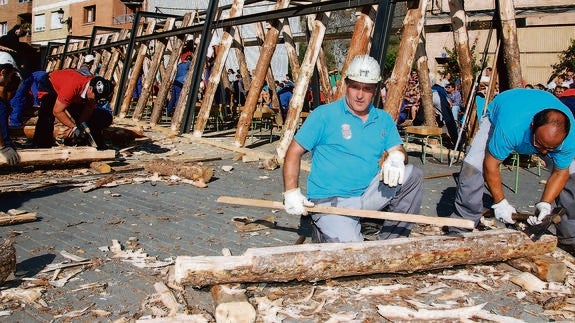 Entibadores que participaron en el concurso celebrado en Velilla