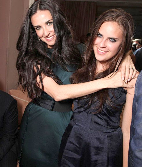 Demi Moore, junto a su hija, Tallulah Willis. 