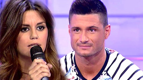 Lola y Ángel, en el plató de 'MyHyV'.