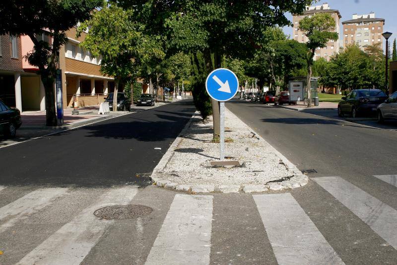 Tramo de la Avenida de los Cerros tras las labores de aglomerado asfáltico que se llevaron a cabo durante la madrugada del martes. 