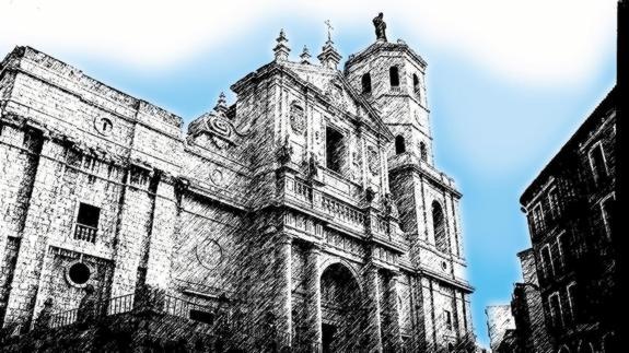Imagen de la catedral de Valladolid. En la foto, la torre sur