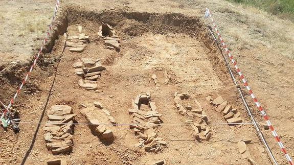 La necrópolis medieval encontrada de forma casual en el Páramo