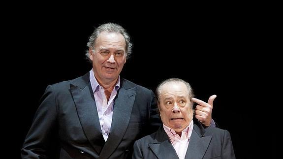 Bertín Osborne y Arévalo, que se presentan en el Teatro Carrión