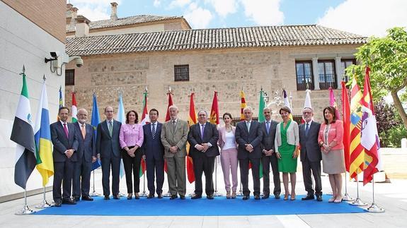 Presidentes de parlamentos autonómicos en la última reunión de la Coprepa en Toledo en junio