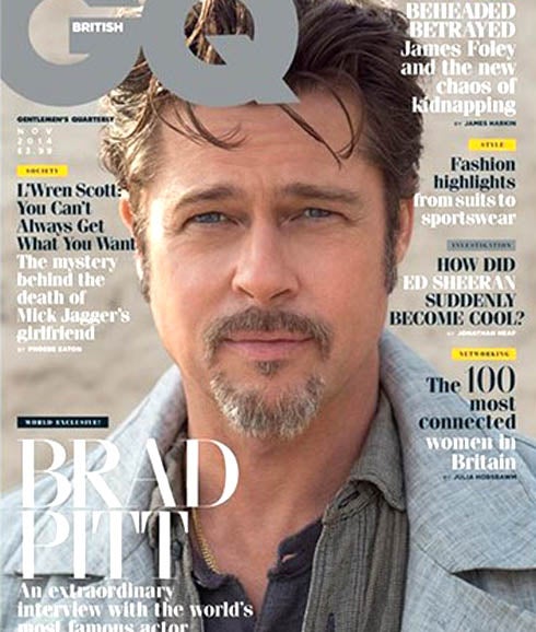 Brad Pitt, en la portada de 'GQ'