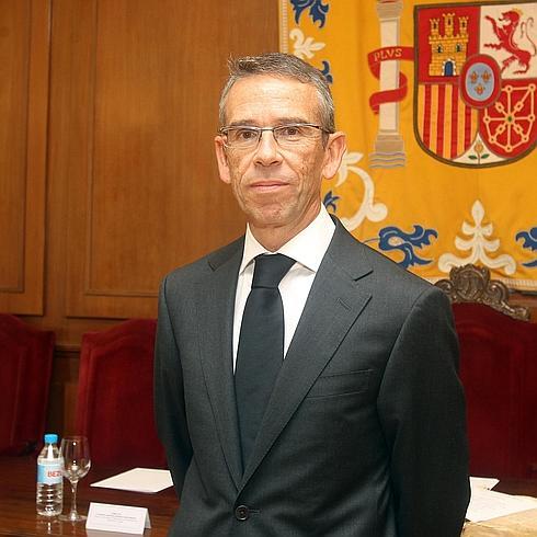 Ignacio Pando, durante su toma de posesión como presidente de la Audiencia. 