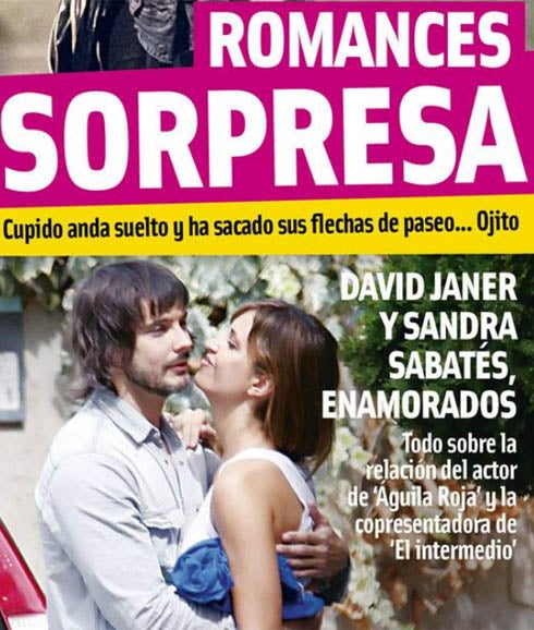 Sandrá Sabatés y David Janer, en la portada de 'Cuore'