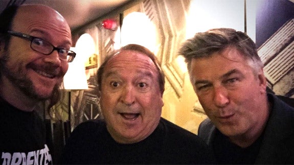 Santiago Segura junto a Fernando Esteso y Alec Baldwin