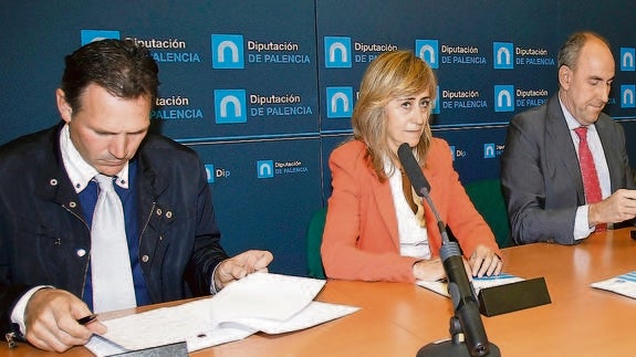 Raúl Berzosa, María José de la Fuente y José María Hernández.