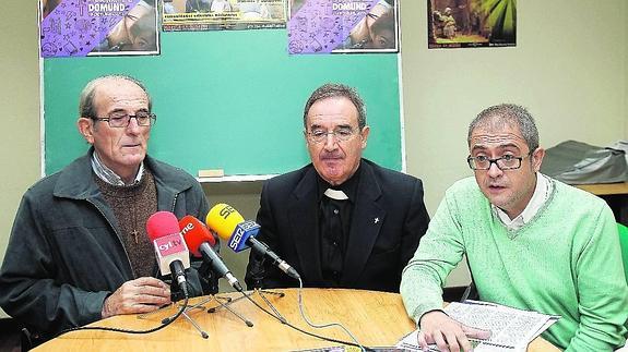 Valentín García, Dionisio Antolín y Domingo Pérez, de izquierda a derecha.