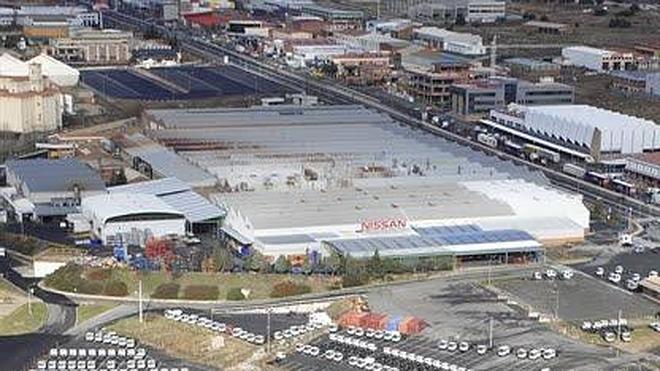 Vista área de la planta de Nissan en Ávila. 