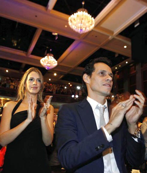 Marc Anthony junto a Shannon De Lima