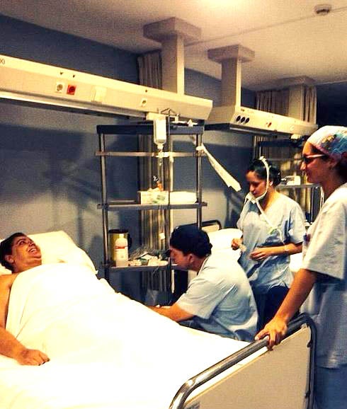 Charo Reina, antes de ser intervenida