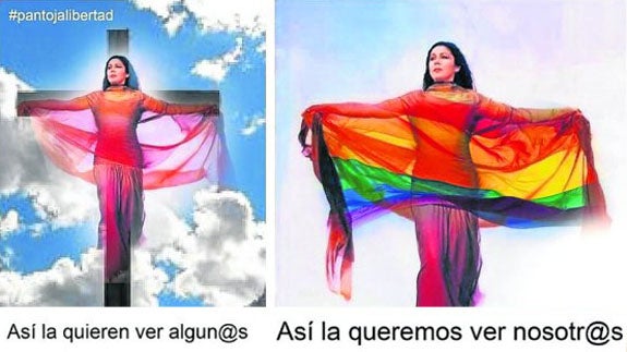 Las dos imágenes subidas por Kiko Rivera y Chabelita a Twitter