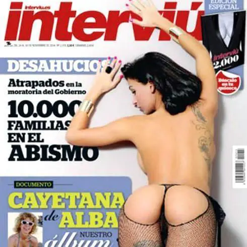 Susy Gala en la portada de 'Interviú'