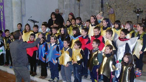 Muestra de Villancicos celebrada en Fuentepelayo el año pasado.