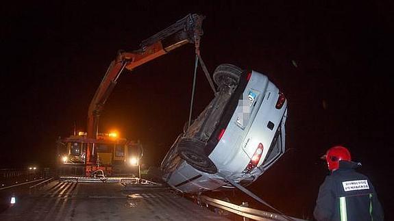 Accidente en la autovía A 50 en el término municipal de Aldeaseca de la Frontera, Salamanca. 