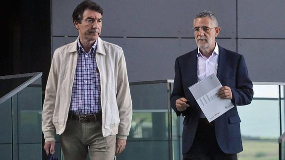 Ángel Hernández y Agustín Prieto, líderes de CC OO y UGT en Castilla y León.