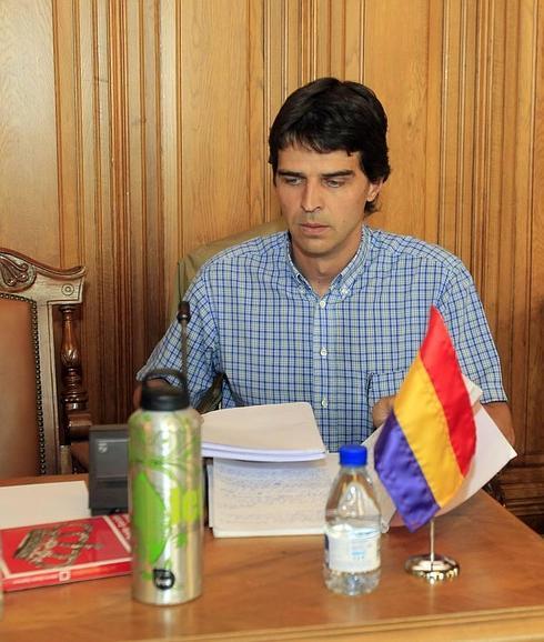 Juan Gascón en un pleno municipal.