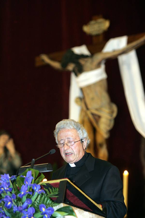 Antonio Pelayo, en la Catedral cuando fue pregonero de la Semana Santa 2008 en Valladolid. 